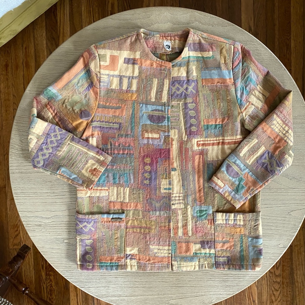 Vintage cotton tapestry blazer